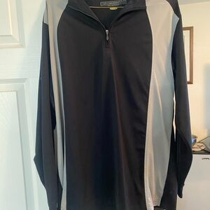 Greg Norman Collection Black Quarter-Zip Pullover